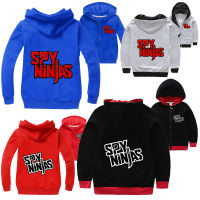 SPY NINJAS Hoodies แจ็คเก็ตสำหรับวัยรุ่นชายหญิง2022การ์ตูนแฟชั่นฤดูใบไม้ผลิฤดูใบไม้ร่วงเด็กใหม่แจ็คเก็ตมีหมวกแบบมีซิปแขนยาว0000 5361