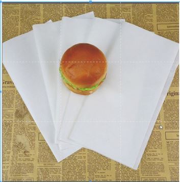 (บรรจุ100 แผ่น )กระดาษซับน้ำมัน ขนาด 12"x12" ฟู้ดเกรด เหมาะใช้รองซับน้ำมันอาหาร ของทอด ของกิน อาหาร