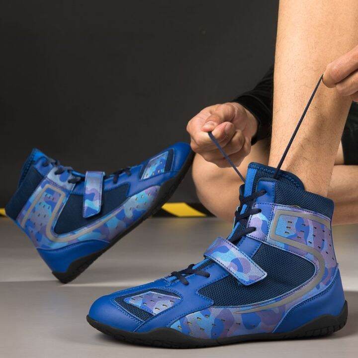 2023-new-cross-border-new-big-yards-mens-and-womens-boxing-wrestling-shoes-shoes-breathable-light-sanda-training-shoes-fight