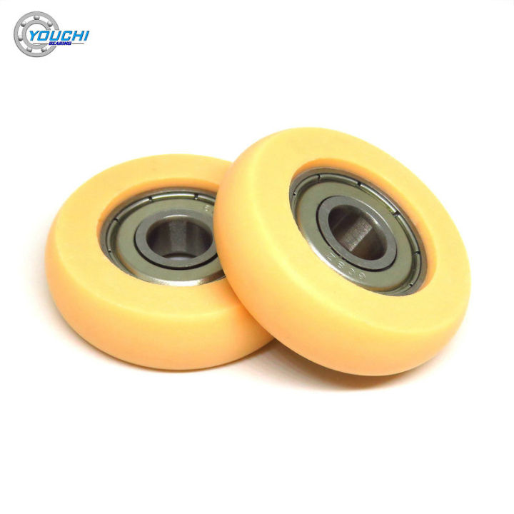 4pcs-od-36mm-rowing-machine-wheel-bsr60836-10-pom-rower-seat-roller-8x36x10mm-plastic-coated-bearing