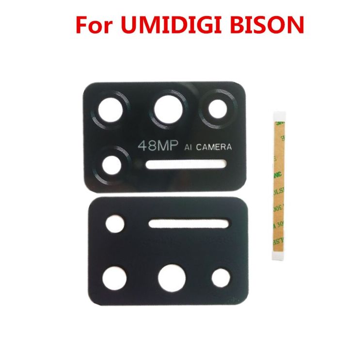 ของแท้ใหม่สำหรับโทรศัพท์มือถือ-umidigi-bison-ด้านหลัง48mp-ด้านหลังกระจกเลนส์กล้องถ่ายรูป-ai-อะไหล่-เทป-adheisive