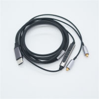 TYPE-C MMCX อินเตอร์เฟซสายสัญญาณเสียงสำหรับ S Hure SE215 SE535 UE900หูฟังอัพเกรดสายเคเบิ้ลที่มีคุณภาพสูงไฮไฟอัพเกรดสาย