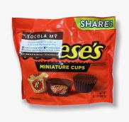 USA 5 2024 chocolate Reeses peanut butter strips-chocolate USA