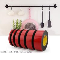 ❈▪ↂ 1pcs 3/10/33m/roll 5mm-20mm width Super Strong Double side Adhesive foam Tape for Mounting Fixing Pad Sticky