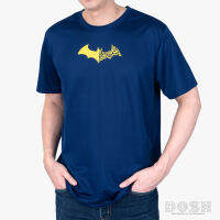 DOSH MENS T-SHIRTS BATMAN เสื้อยืดคอกลม แขนสั้น ผ้าโพลีเอสเตอร์ ผู้ชาย FBMT5265-NV