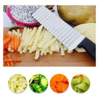 Kitchen Tools Crinkle Food Cutter Wavy Knife Stainless Steel Dough Potato Chip Slicer