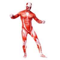 7C205 ชุดบอดี้สูท ไททันมหึมา ชุดกล้ามเนื้อ ผ่าพิภพไททัน Colossus Titan Bodysuit Attack on Titan Costumes