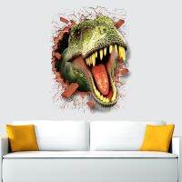 dinosaur stickers removable green 3D dino sticker painting home decor picture for children decorative car wall decor stickers