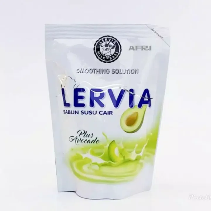 Lervia Milk & Avocado Shower Cream Sabun Mandi [400 mL] | Lazada Indonesia