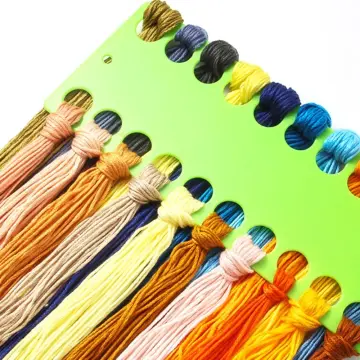 100 Cross Embroidery Thread Holder Floss Craft Bobbin Cross Stitch Storage  Holder Plastic Sewing Thread Board Card Thread Organi