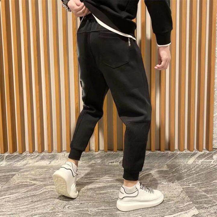 nghg-mall-high-quality-brands-internet-celebrity-with-the-same-9-point-pants-mens-korean-version-slim-fitting-and-versatile-spirit-mens-trendy-mens-pants