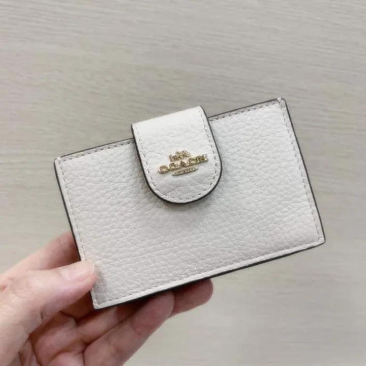 Authentic Coach C8883 Accordion Card Case In Colorblock Chalk Lazada PH