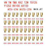 พร้อมสต็อก HEX ประเภทเจ็ตส์หลักสำหรับ Mikuni vmtm tmxrxztzm TS125Y125Z RX100 AX100 tm24 27 28คาร์บูเรเตอร์175-270