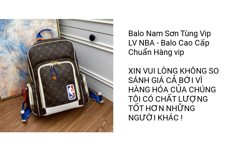 Balo Nam Sơn Tùng Vip L.V NBA - Balo Cao Cấp Chuẩn Hàng vip