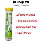 Viên sủi vị chanh tươi Multivitamin PLUSZZS - FRUITS Vitamin C, B
