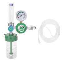 Oxygen Pressure Regulator O2 Pressure Reducer Gauge Flow Meter for Oxygen Inhaler Gas Regulator G5/8-14 Male Thread