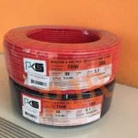 HOT** มีทุกสี สายไฟ THW สายทองแดง 1x6 ยาว 90,100 เมตร PKS ส่งด่วน อุปกรณ์ สาย ไฟ อุปกรณ์สายไฟรถ