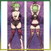 Dakimakura Anime Kuki Shinobu (Genshin Impact) พิมพ์สองด้านหมอนขนาดชีวิตขนาด 50 * 150 ซม