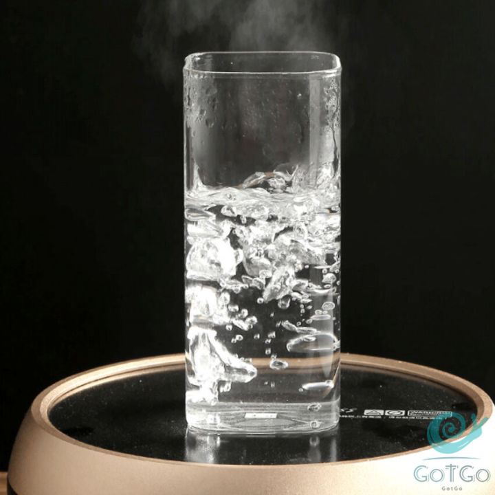 gotgo-แก้วนมทรงสี่เหลี่ยมทนความร้อน-ใส่เย็นได้-สปอตสินค้า-square-transparent-glass