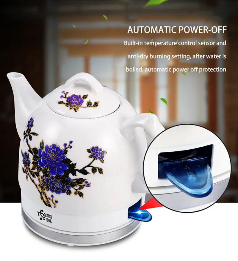 1500W Travel Electric Kettle Anti-dry Burning 1.8L Hot Water Kettle  Automatic Power-off V-shaped Cover Perfect Gift for Family - AliExpress