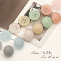 10Pcs 11mm Ball Shirt Resin Buttons For Clothing Sewing Accessories Knitting Luxury Crafts Bottons Supplies Animal Eyes Color Haberdashery