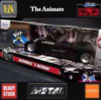 โมเดลรถ Jada Batman Batmobile1:24 Thumble The Animated โมเดลรถ แบทแมน แบทโมบาย มีฟิกเกอร์ figure  1/24 โมเดลรถของขวัญ 180166