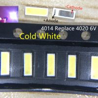 【✱2023 HOT✱】 Vzhengsha ลูกปัด Led แบบ Smd 4014 Seoul สีขาว1W 6V 150ma เย็นสำหรับแบ็คไลท์ Led ทีวี/Lcd Backlight 4020ไฟ Led 6V 100ชิ้น