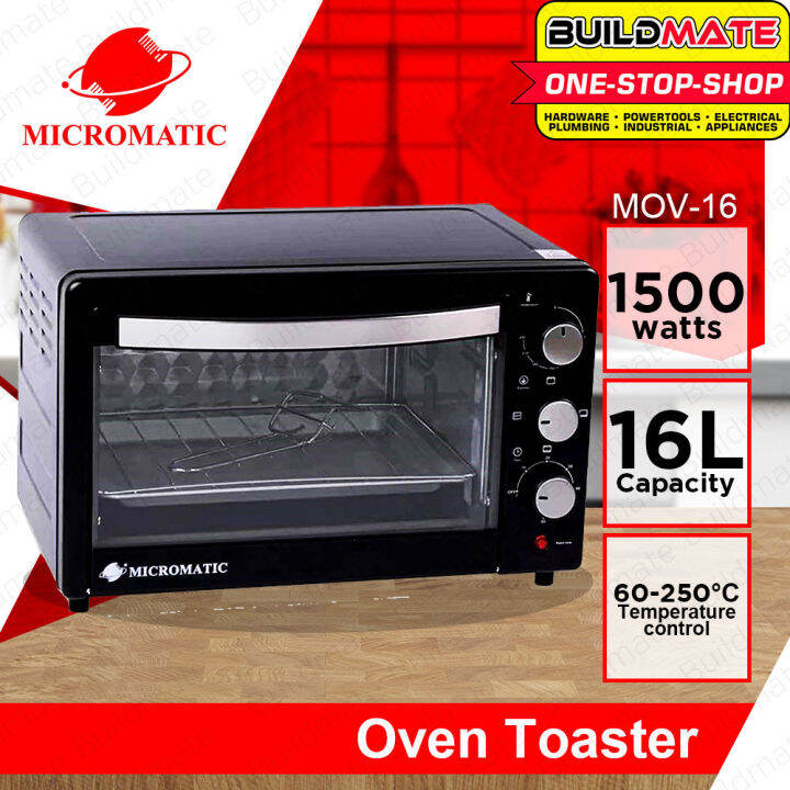 MICROMATIC Oven Toaster 16L 1500W Electric Oven Knob Multipurpose