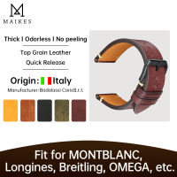 พรีเมี่ยมคุณภาพ Full Grain สายหนังสำหรับ MONTBLANC Breitling อุปกรณ์เสริม Watchband Quick Release นาฬิกา Band