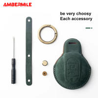 Flannel Car Key Case Suede Key Case Shell Key Fob สำหรับ Mini Cooper F54 F55 F56 F60อุปกรณ์เสริมภายใน Key ตกแต่ง Styling