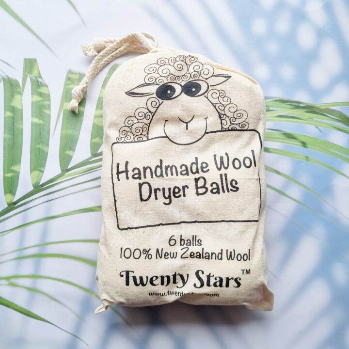 ลูกบอลปรับผ้านุ่ม Nature Wool Dryer Balls Fabric Softener Ball 6 ลูก/ถุง Lazada.co.th