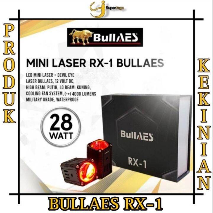 COD Lampu Tembak Mini D2 Laser BullAES RX-1 RX1 28 Watt Plus Devil ...