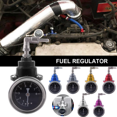 อลูมิเนียม7สีปรับแรงดันน้ำมันเชื้อเพลิง Regulator ยานพาหนะ Refitting เชื้อเพลิงอัดบรรจุอากาศสากลที่มีชุดวัด