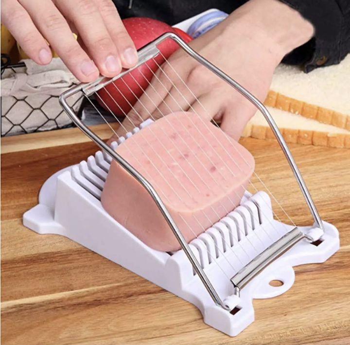 Stainless Steel Wires Luncheon Meat Ham Cheese Cutter Fruit For