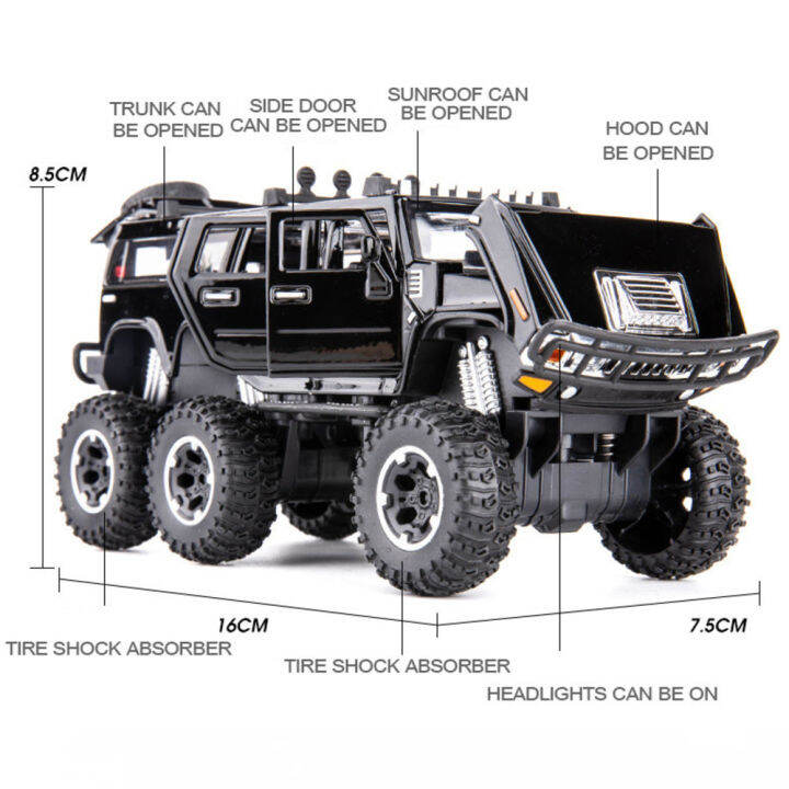 132-hummer-off-road-vehicle-model-alloy-diecast-suv-toy-models-with-7-doors-opend-rubber-tire-metal-car-for-childrens-toys