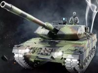 รถถังบังคับ Heng Long LEOPARD2A6 รุ่น MS รีโมทคอนโทรลรถถังประจัญบาน ฟังก์ชั่น รุ่นล่าสุด อินฟราเรดรุ่น 3889-1 โลหะTrack ล้อโลหะรถถังRc 1/16