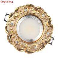 American Luxury Gold Bull Eye Embedded Ceiling Lamp Kitchen Living Room Hallway Led Spot Light 110V 220V 3W 5W 7W Downlights  by Hs2023