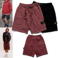 ร้อน, ร้อน★【 IN STOCK】Embroidered compass side pocket shorts five-point pants trendy mens pants men and women