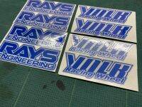 สติกเกอร์ติดล้อแม็กซ์ RAYS VOLK  สำหรับล้อรถรุ่นTE สะท้อนแสง 3M  อย่างดี 100% (มี 2 สี)