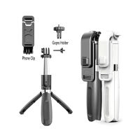 4 In1 Bluetooth-compatible Wireless Selfie Stick Tripod Foldable Monopods Universal for Smartphones for Sports Action Cameras