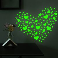 ZZOOI Dot Heart Crown Luminous Wall Stickers Home Decor Glow in the Dark Stickers for Kids Rooms Bedroom Ceiling Fluorescent Wallpaper