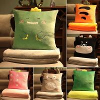 Pillow Pillow Quilt In One Winter Dual-Use Winter Children Multi-Functional Office Back Cushion Car Carpet Napping 【AUG】