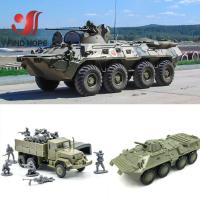 1:72 BTR-80 Armored Carrier M35 Cargo Truck M1046 KFZ.305 BLITZ Building Block Assembling Military Vehicles Model Army Building Sets