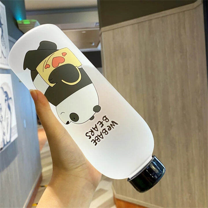 1000ml-we-bare-bears-ขวดฟางสองชั้นแก้วน้ำ-panda-grizzly-และ-ice-bear-yococo