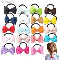 ✠▬ 20pcs Colorful Hair Bands Cute Bow knot Elastic Hair Ties Girls Kids Scrunchies Headbands Ponytail Holder Hair Accessories