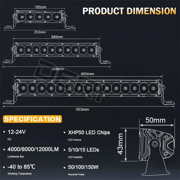 cw-7-quot-13-quot-20-quot-inch-ultra-led-bar-driving-lamp-12v-24v-truck-suv-off-road-tractor