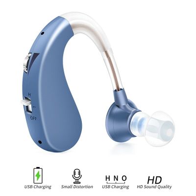 ZZOOI Wireless Elderly Earphone Aids Rechargeable Hearing Aid Portable Sound Amplifier Ear Instrument Deafness Device Mini Hearing