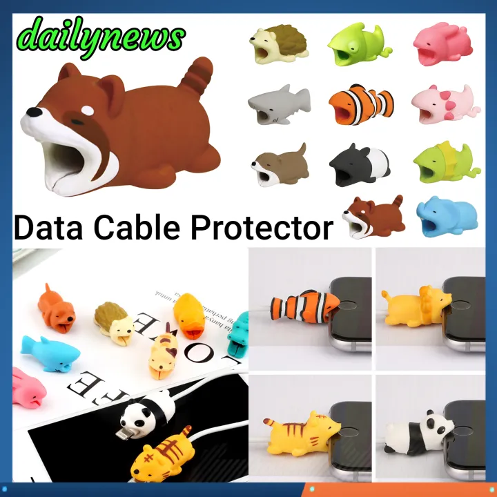 Dailynews] Phone Charger Cord Protector Portable Multicolor For USB Animals  Style PVC Data Cable Holder Silica Gel Anti-breaking Cable Protective |  Lazada PH