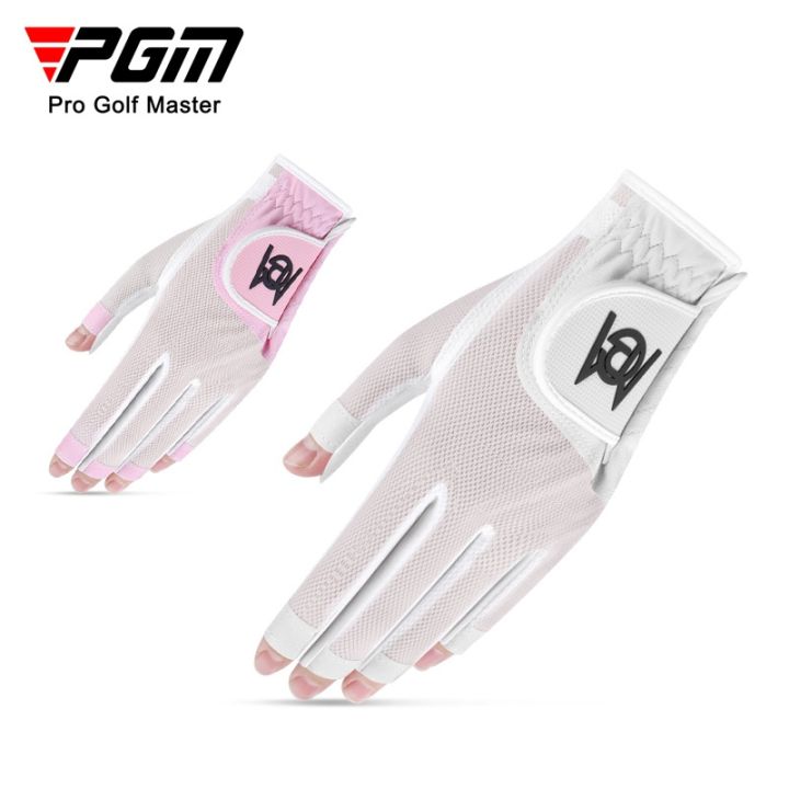 pgm-1-pair-womens-fingerless-golf-gloves-palm-anti-slip-texture-pu-mesh-breathable-ladies-golf-glove-st028