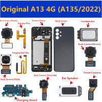 Original TFT LCD หน้าจอกรอบสำหรับ Samsung A13 4G A135F Incell จอแสดงผลด้านหน้ากลับกล้องชาร์จลำโพงหูเปลี่ยน